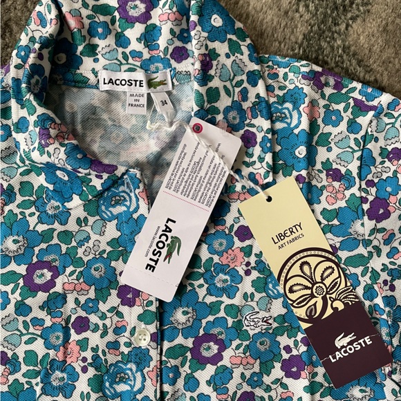 Lacoste x Liberty Art Fabrics Polo Shirt - Picture 3 of 6